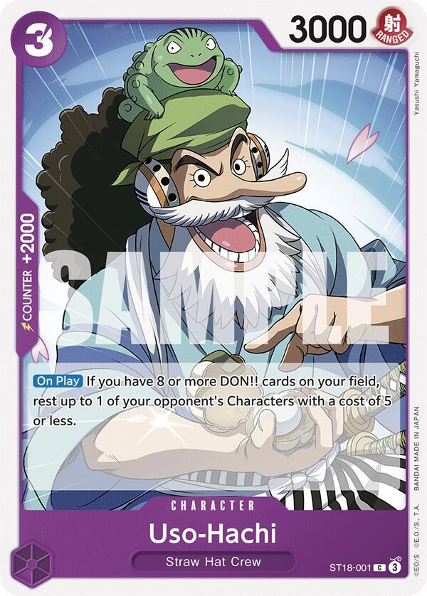 Uso-Hachi (ST18-001) (ST18-001) [Starter Deck 18: PURPLE Monkey.D.Luffy] | Jack's On Queen