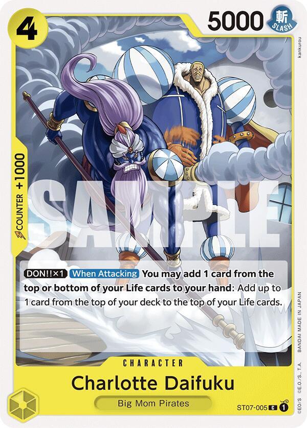 Charlotte Daifuku (ST07-005) [Starter Deck 20: YELLOW Charlotte Katakuri] | Jack's On Queen