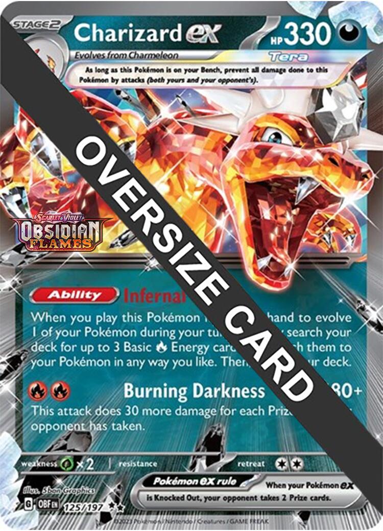 Charizard ex (125/197 - Jumbo Card) [Scarlet & Violet: Obsidian Flames] | Jack's On Queen