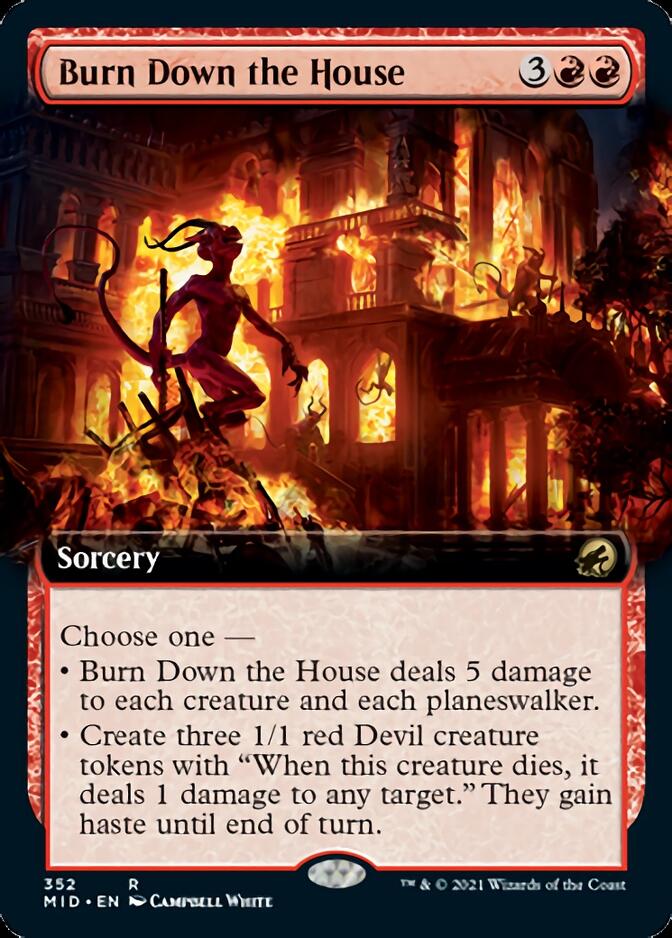 Burn Down the House (Extended Art) [Innistrad: Midnight Hunt] | Jack's On Queen