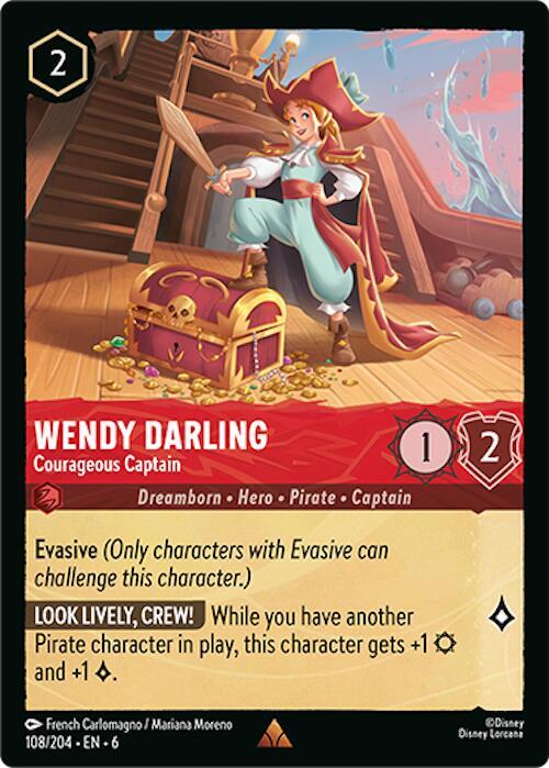 Wendy Darling - Courageous Captain (108/204) [Azurite Sea] | Jack's On Queen