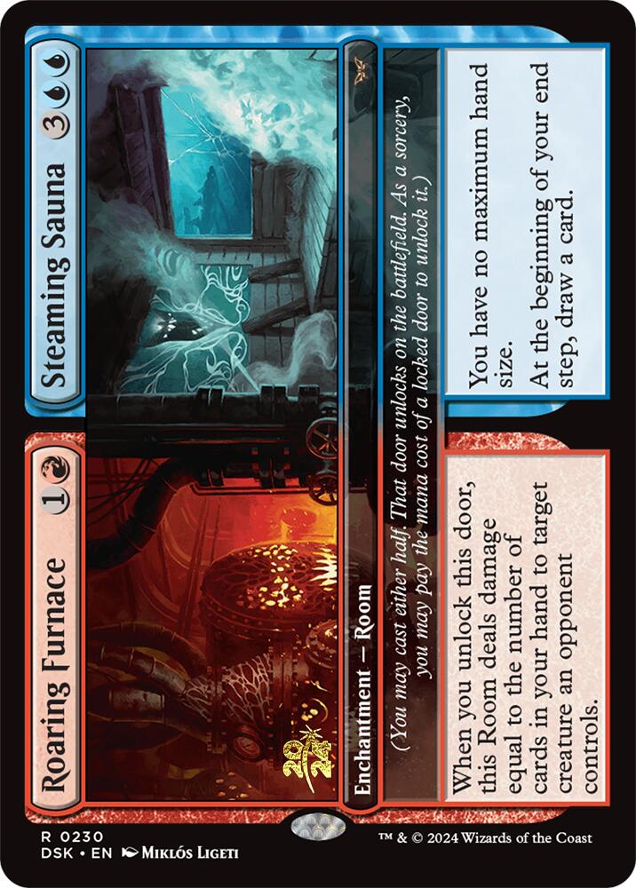 Roaring Furnace // Steaming Sauna [Duskmourn: House of Horror Prerelease Promos] | Jack's On Queen