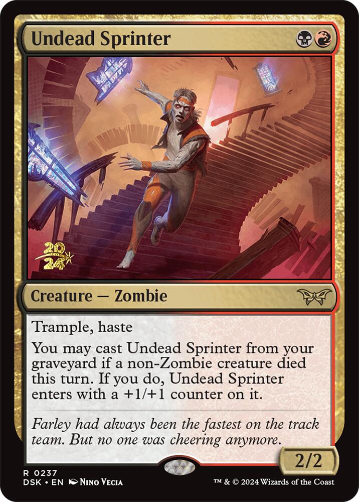 Undead Sprinter [Duskmourn: House of Horror Prerelease Promos] | Jack's On Queen