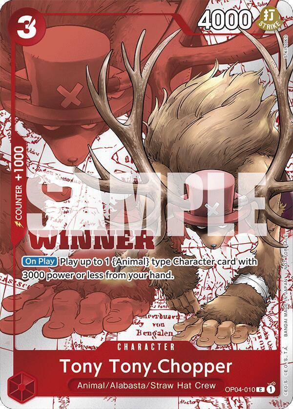 Tony Tony.Chopper (Winner Pack 2024 Oct.-Dec.) (OP04-010) [One Piece Promotion Cards] | Jack's On Queen