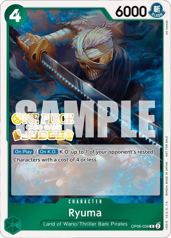 Ryuma (Judge Pack Vol. 4) (OP06-036) [One Piece Promotion Cards] | Jack's On Queen