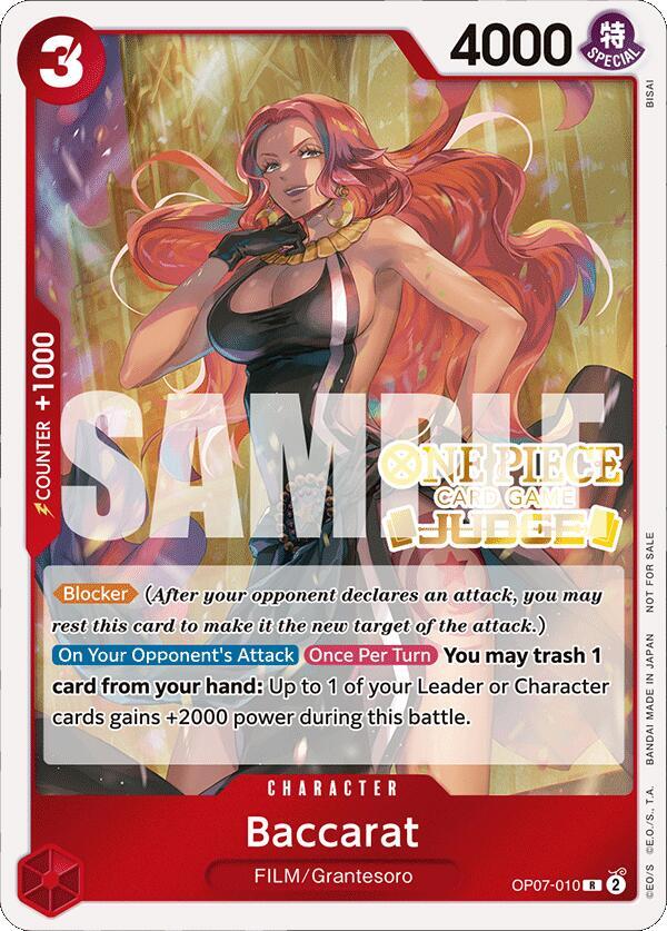 Baccarat (Judge Pack Vol. 4) (OP07-010) [One Piece Promotion Cards] | Jack's On Queen