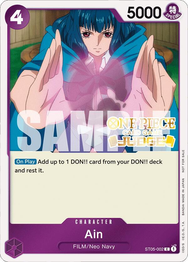 Ain (Judge Pack Vol. 4) (ST05-002) [One Piece Promotion Cards] | Jack's On Queen