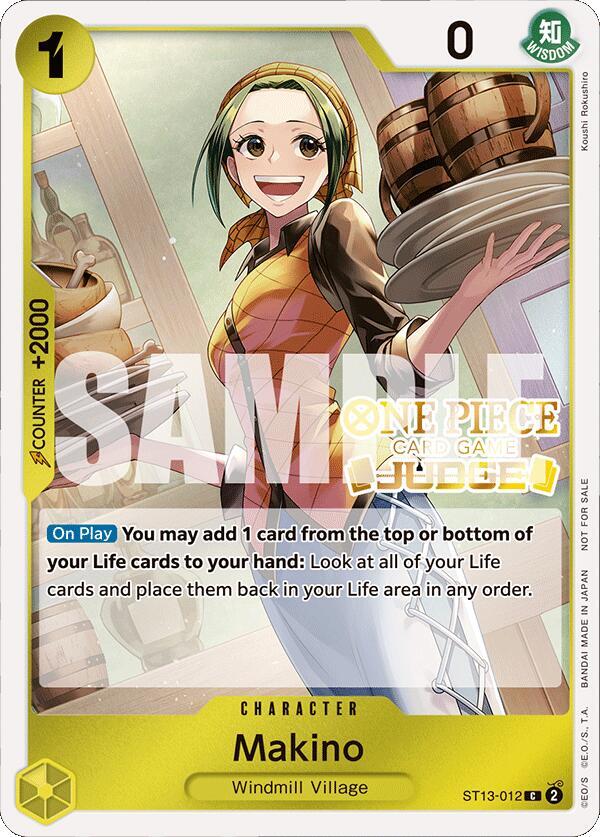Makino (Judge Pack Vol. 4) (ST13-012) [One Piece Promotion Cards] | Jack's On Queen