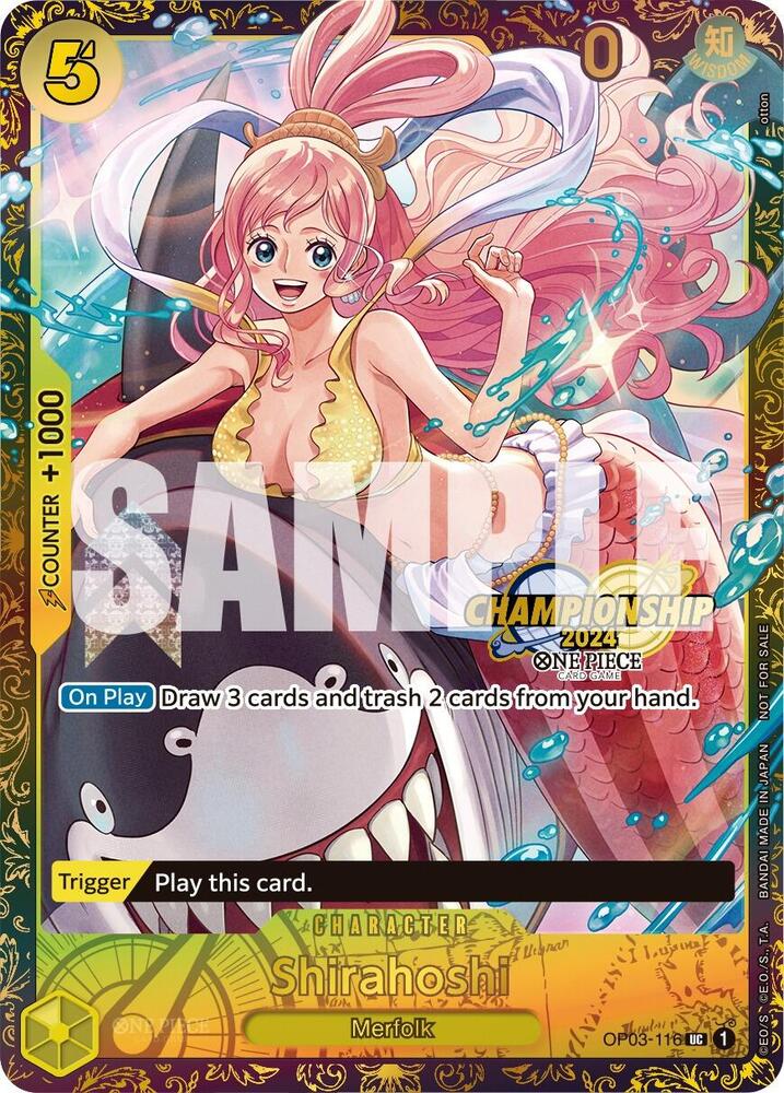 Shirahoshi (October Championship 2024 Online Regional) (OP03-116) [One Piece Promotion Cards] | Jack's On Queen