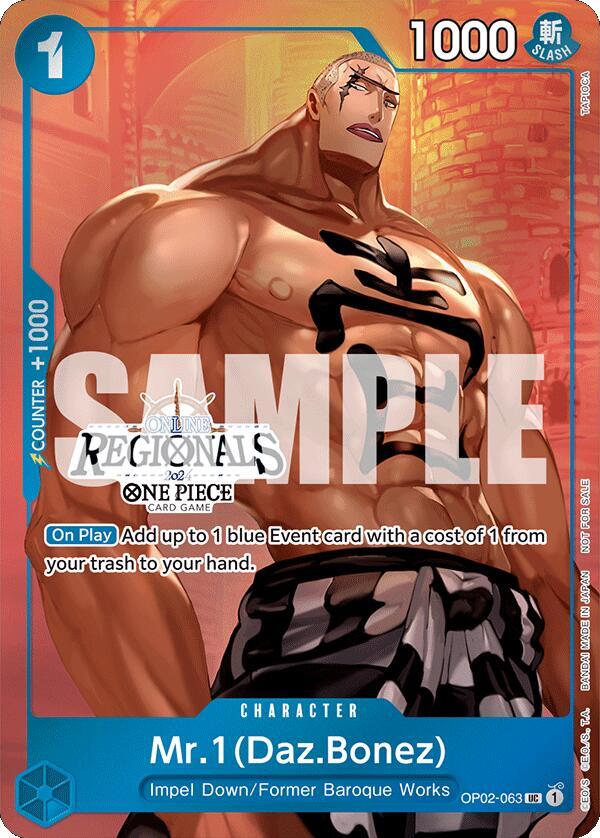 Mr.1 (Daz.Bonez) (Online Regional 2024 Vol. 3) (OP02-063) [One Piece Promotion Cards] | Jack's On Queen