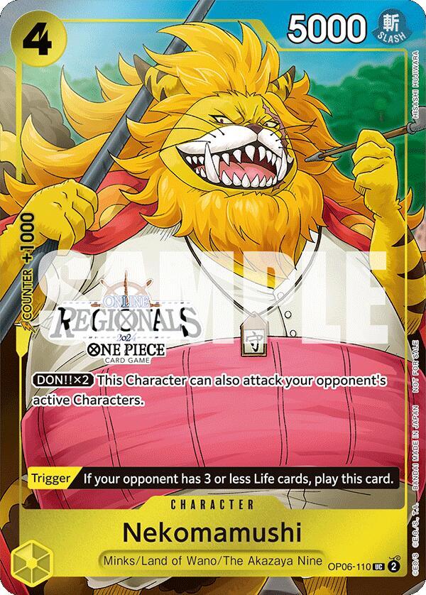 Nekomamushi (Online Regional 2024 Vol. 3) (OP06-110) [One Piece Promotion Cards] | Jack's On Queen