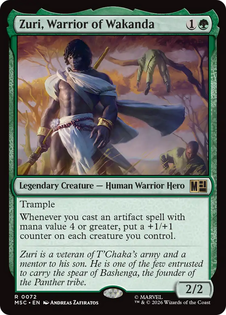 Zuri, Warrior of Wakanda (Surge Foil) [Marvel Super Heroes Commander] | Jack's On Queen