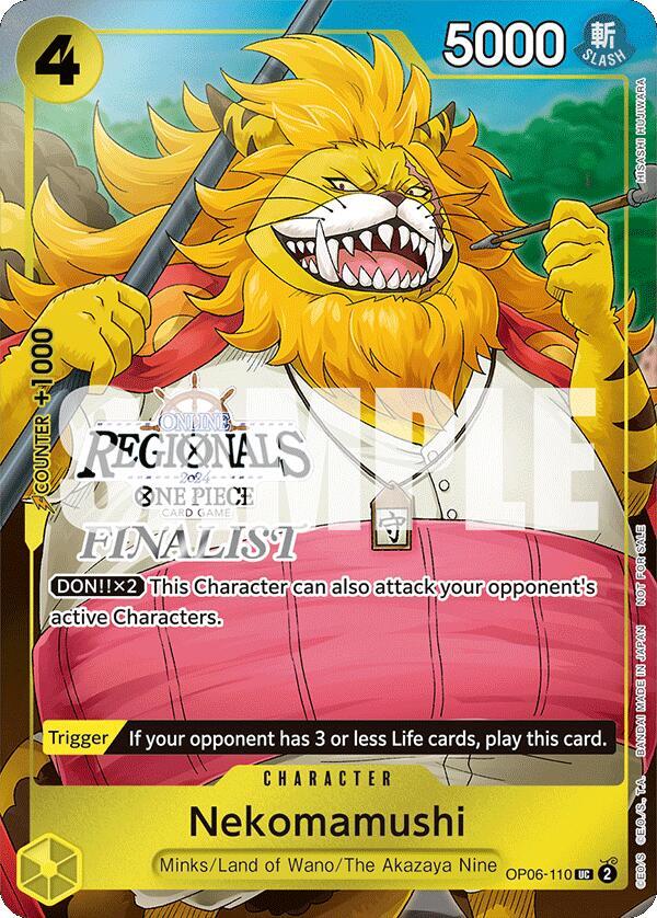 Nekomamushi (Online Regional 2024 Vol. 3) [Finalist] (OP06-110) [One Piece Promotion Cards] | Jack's On Queen