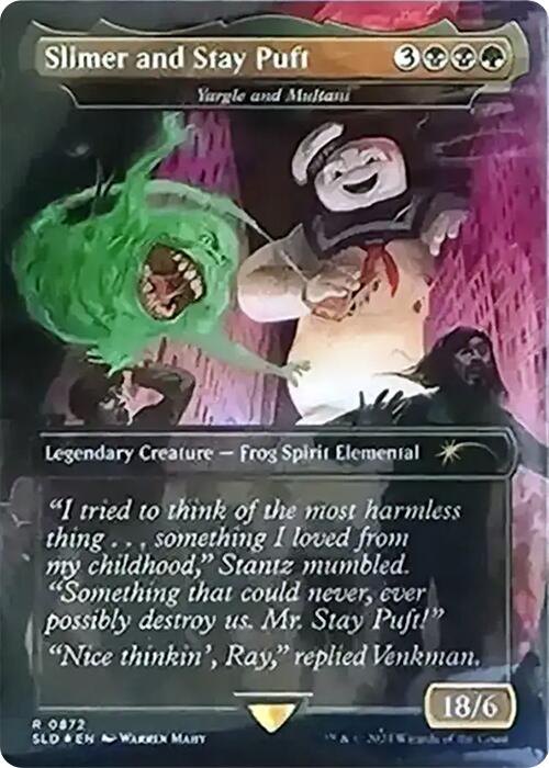 Slimer and Stay Puft - Yargle and Multani (Rainbow Foil) [Secret Lair Drop Series] | Jack's On Queen