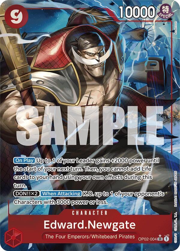 Edward.Newgate (OP02-004) (Alternate Art) (OP02-004) [Premium Booster -The Best-] | Jack's On Queen