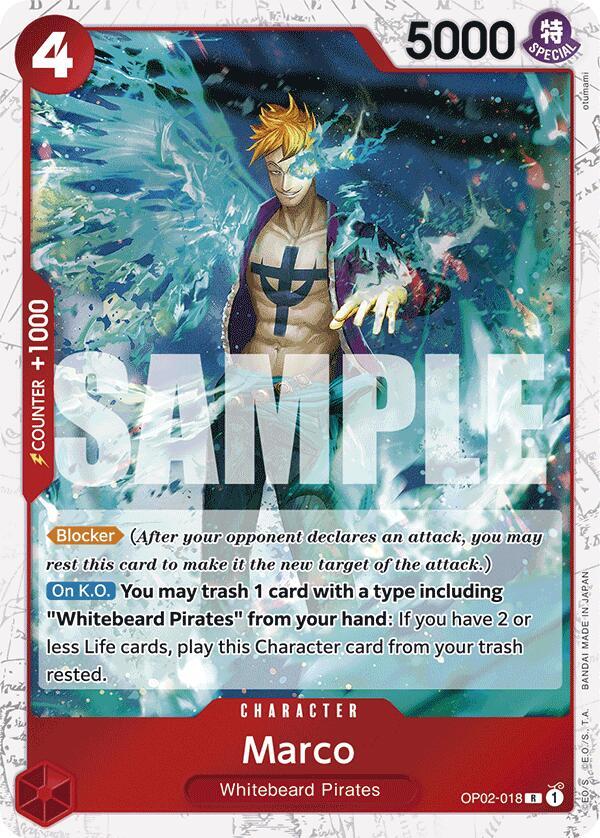 Marco (Jolly Roger Foil) (OP02-018) [Premium Booster -The Best-] | Jack's On Queen