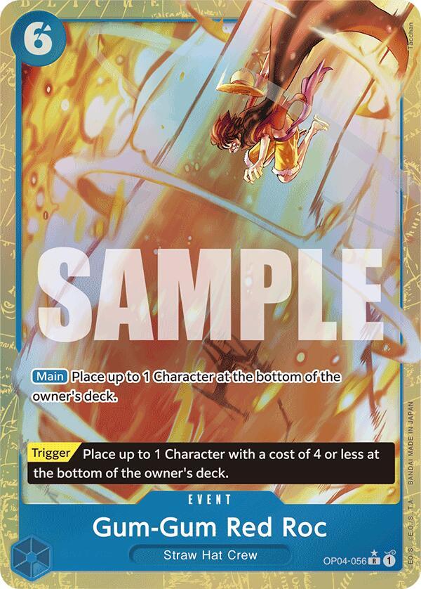 Gum-Gum Red Roc (Alternate Art) (OP04-056) [Premium Booster -The Best-] | Jack's On Queen