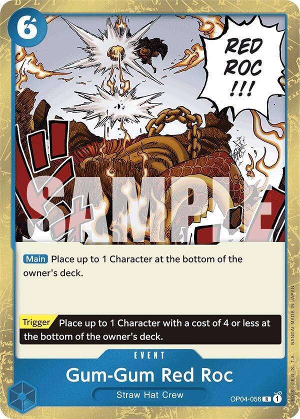 Gum-Gum Red Roc (Jolly Roger Foil) (OP04-056) [Premium Booster -The Best-] | Jack's On Queen