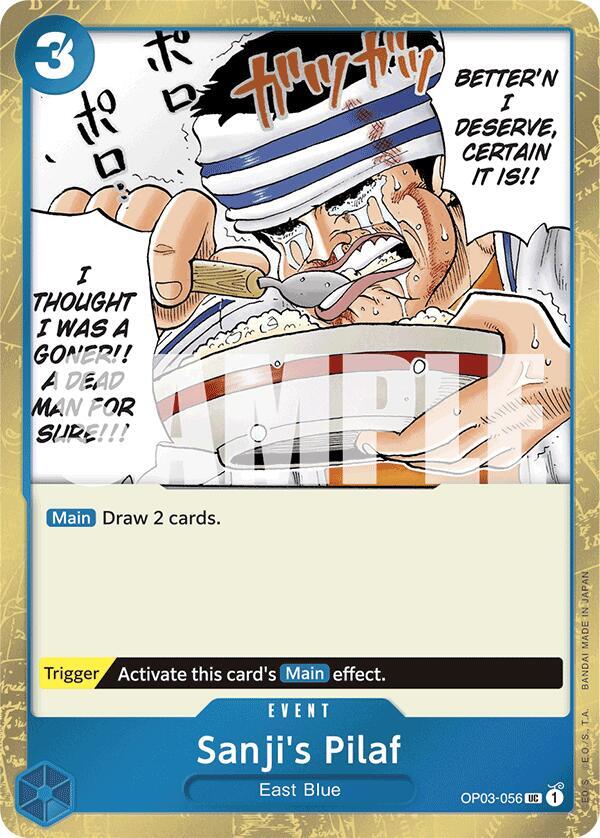 Sanji's Pilaf (Jolly Roger Foil) (OP03-056) [Premium Booster -The Best-] | Jack's On Queen