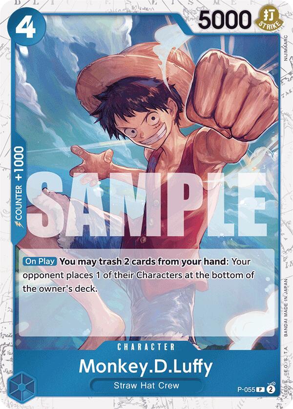 Monkey.D.Luffy (P-055) (Jolly Roger Foil) (P-055) [Premium Booster -The Best-] | Jack's On Queen