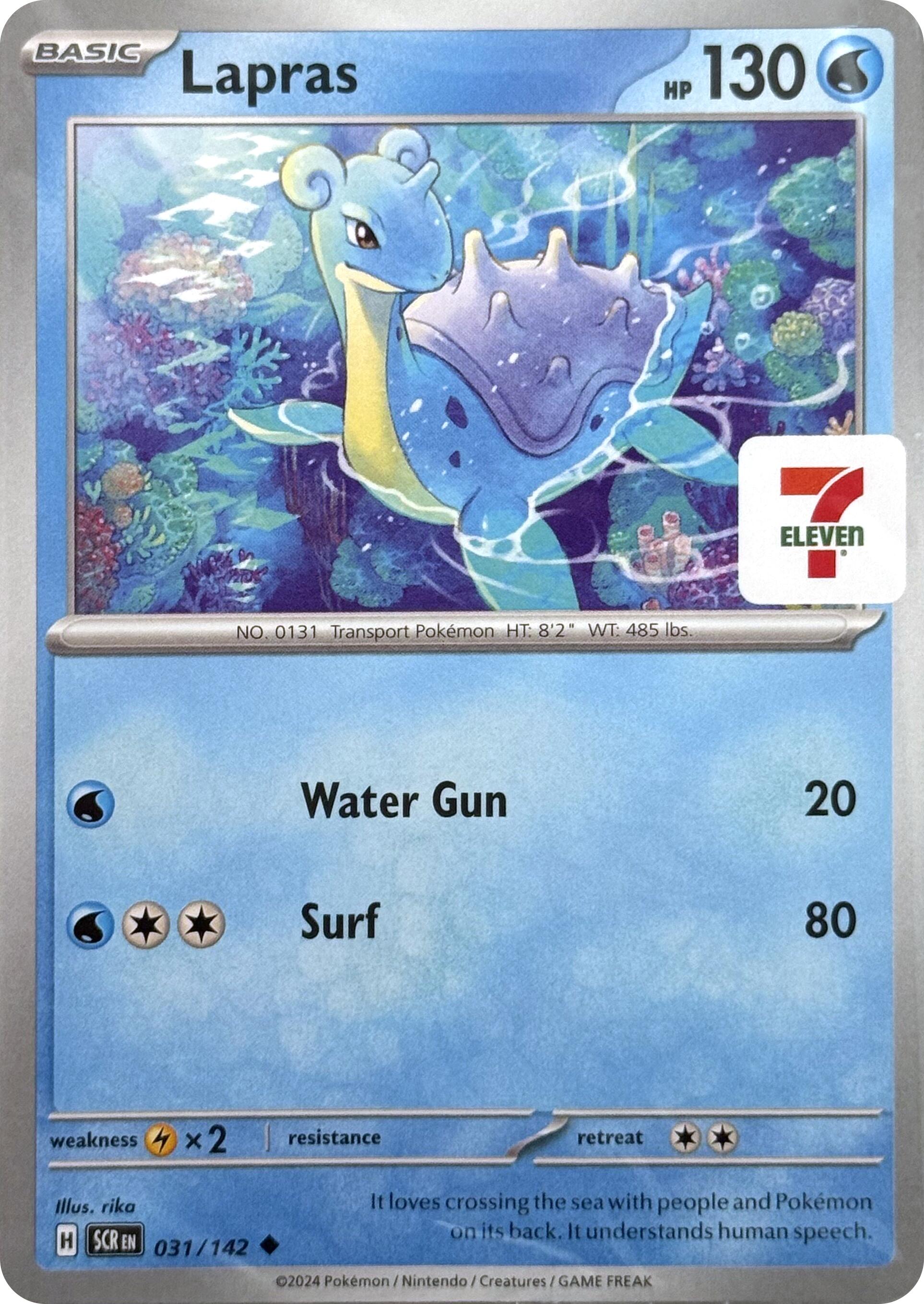 Lapras (031/142) (7-Eleven Promo) [Miscellaneous Cards] | Jack's On Queen