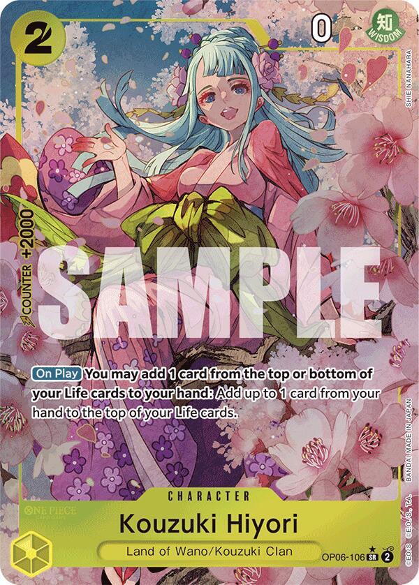 Kouzuki Hiyori (Alternate Art) (OP06-106) [Premium Booster -The Best-] | Jack's On Queen