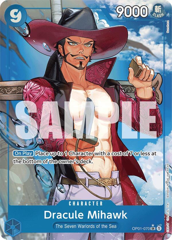 Dracule Mihawk (OP01-070) (Alternate Art) (OP01-070) [Premium Booster -The Best-] | Jack's On Queen