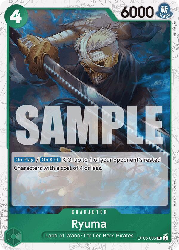 Ryuma (Jolly Roger Foil) (OP06-036) [Premium Booster -The Best-] | Jack's On Queen