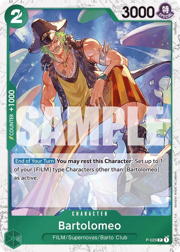 Bartolomeo (P-029) (Jolly Roger Foil) (P-029) [Premium Booster -The Best-] | Jack's On Queen
