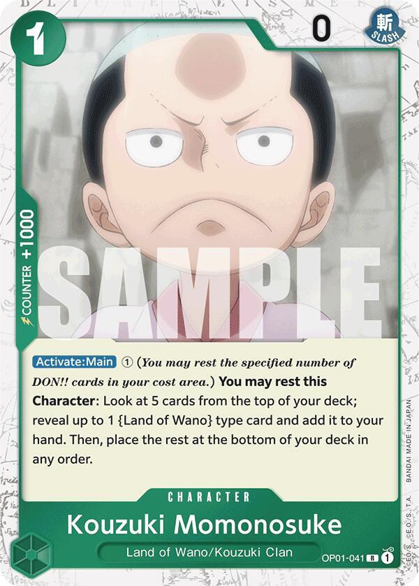 Kouzuki Momonosuke (Jolly Roger Foil) (OP01-041) [Premium Booster -The Best-] | Jack's On Queen