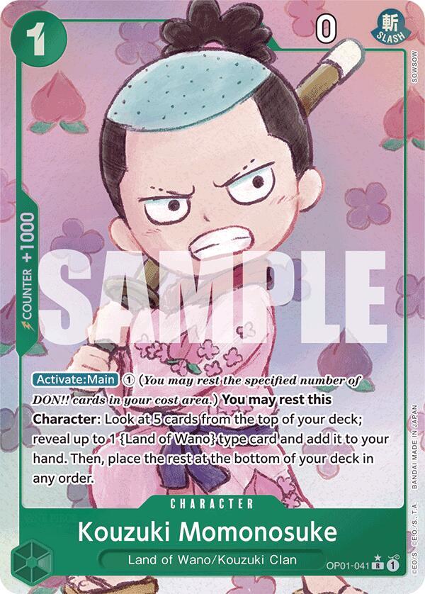 Kouzuki Momonosuke (Alternate Art) (OP01-041) [Premium Booster -The Best-] | Jack's On Queen