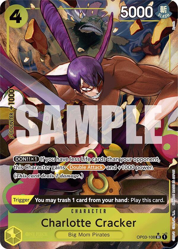 Charlotte Cracker (Alternate Art) (OP03-108) [Premium Booster -The Best-] | Jack's On Queen