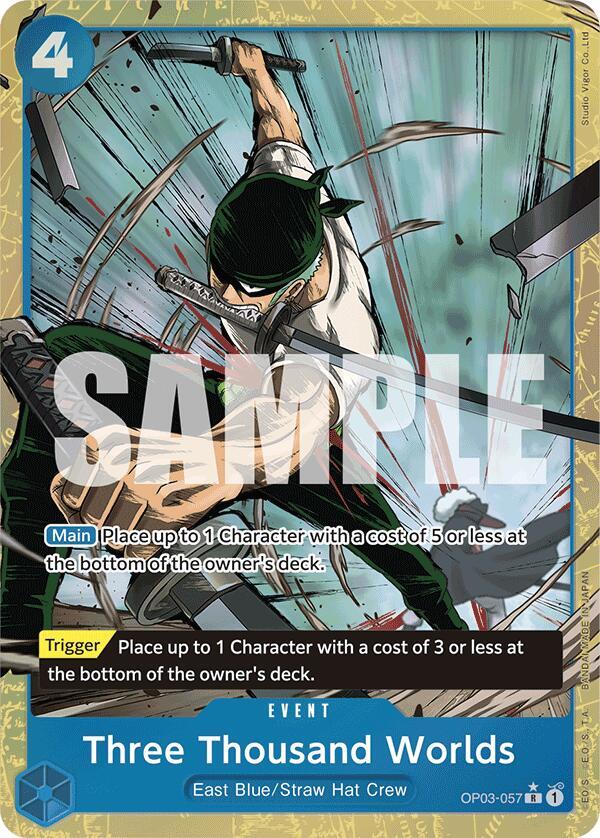 Three Thousand Worlds (Alternate Art) (OP03-057) [Premium Booster -The Best-] | Jack's On Queen
