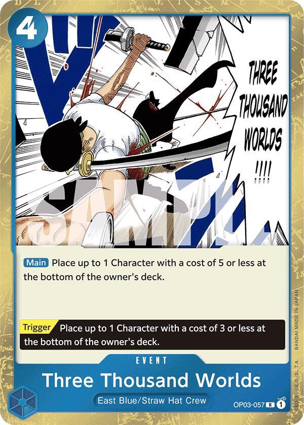 Three Thousand Worlds (Jolly Roger Foil) (OP03-057) [Premium Booster -The Best-] | Jack's On Queen