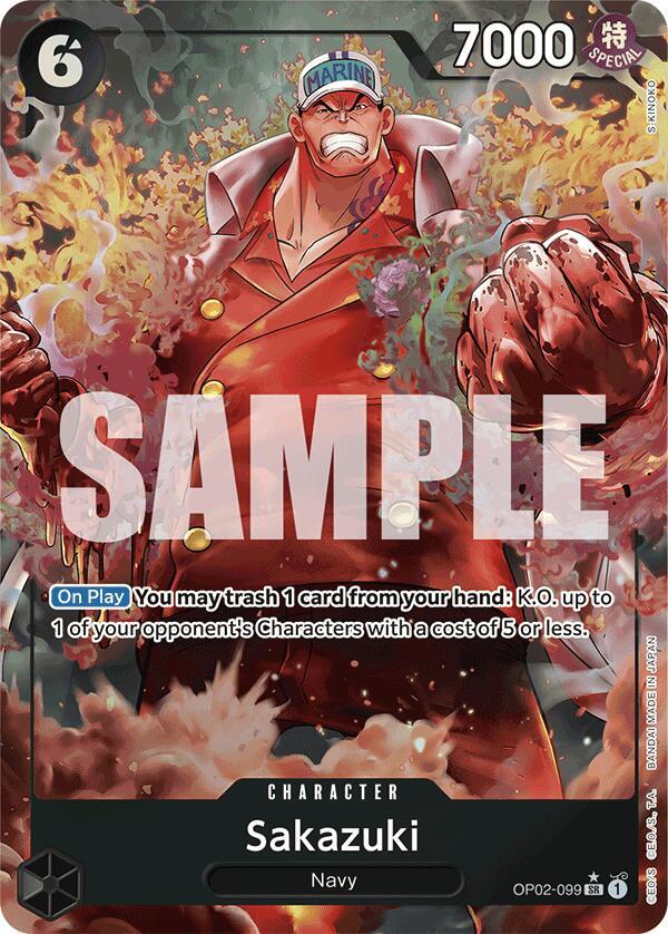 Sakazuki (Alternate Art) (OP02-099) [Premium Booster -The Best-] | Jack's On Queen