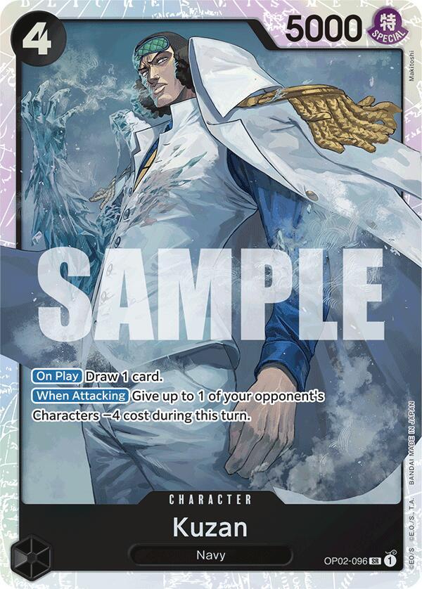 Kuzan (OP02-096) (Reprint) (OP02-096) [Premium Booster -The Best-] | Jack's On Queen