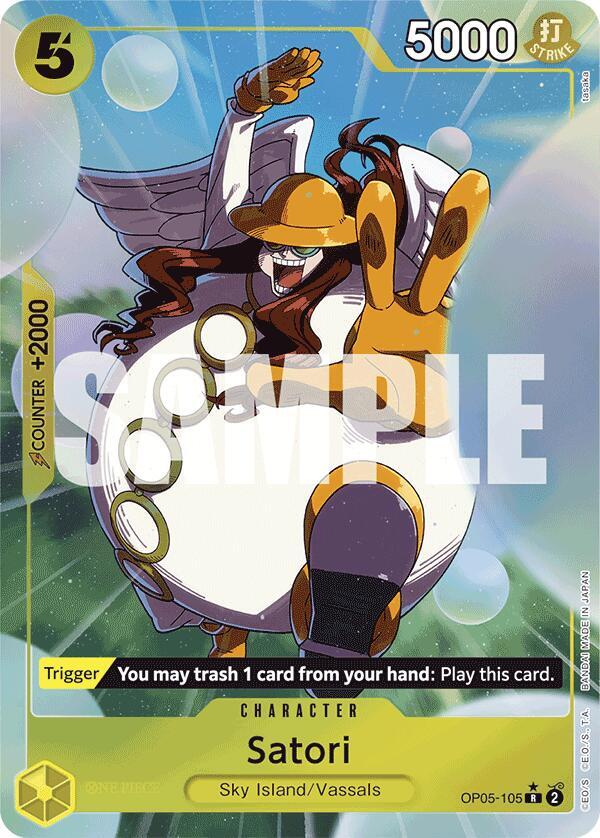 Satori (Alternate Art) (OP05-105) [Premium Booster -The Best-] | Jack's On Queen