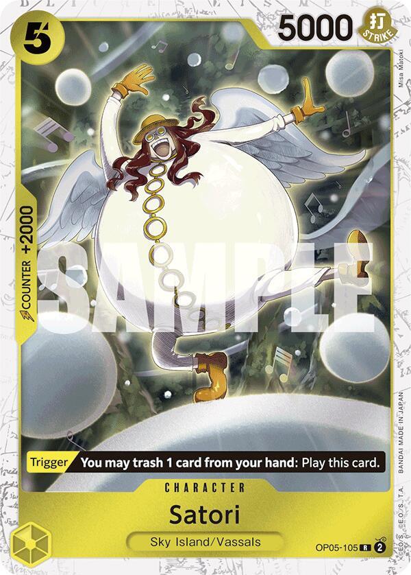Satori (Jolly Roger Foil) (OP05-105) [Premium Booster -The Best-] | Jack's On Queen