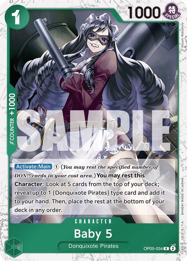Baby 5 (OP05-034) (Jolly Roger Foil) (OP05-034) [Premium Booster -The Best-] | Jack's On Queen