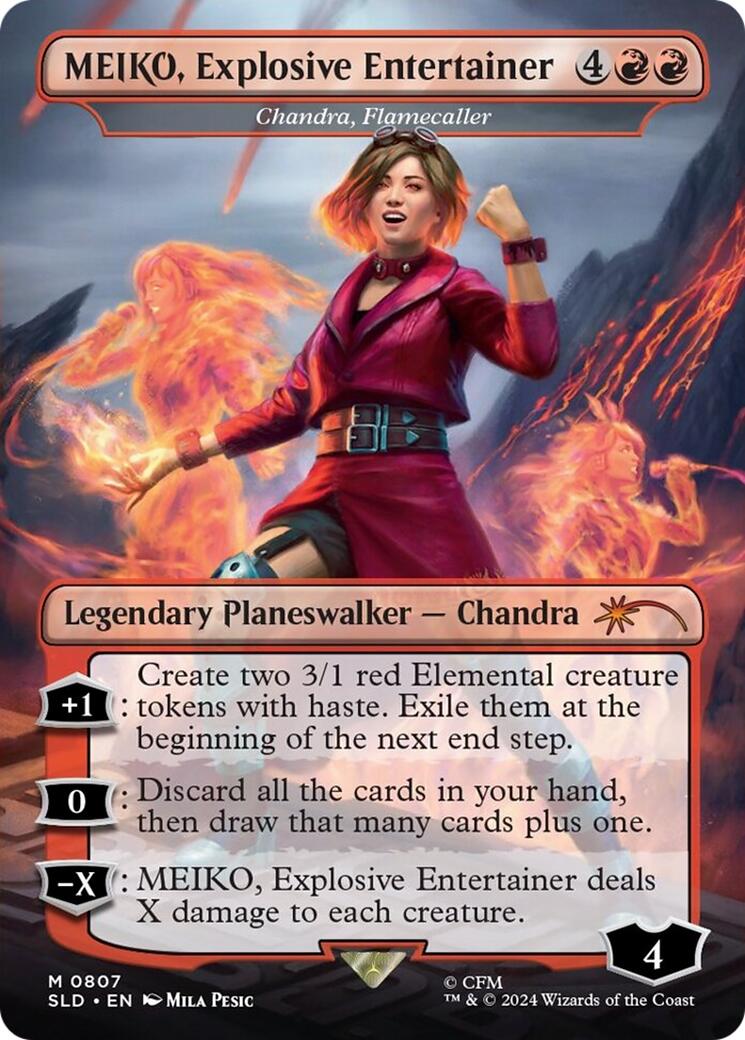 MEIKO, Explosive Entertainer - Chandra, Flamecaller [Secret Lair Drop Series] | Jack's On Queen