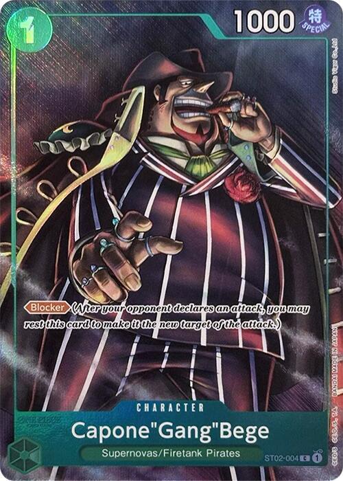Capone"Gang"Bege (Premium Card Collection -Best Selection Vol. 2-) (ST02-004) [One Piece Promotion Cards] | Jack's On Queen