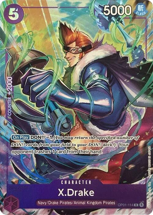 X.Drake (Premium Card Collection -Best Selection Vol. 2-) (OP01-114) [One Piece Promotion Cards] | Jack's On Queen
