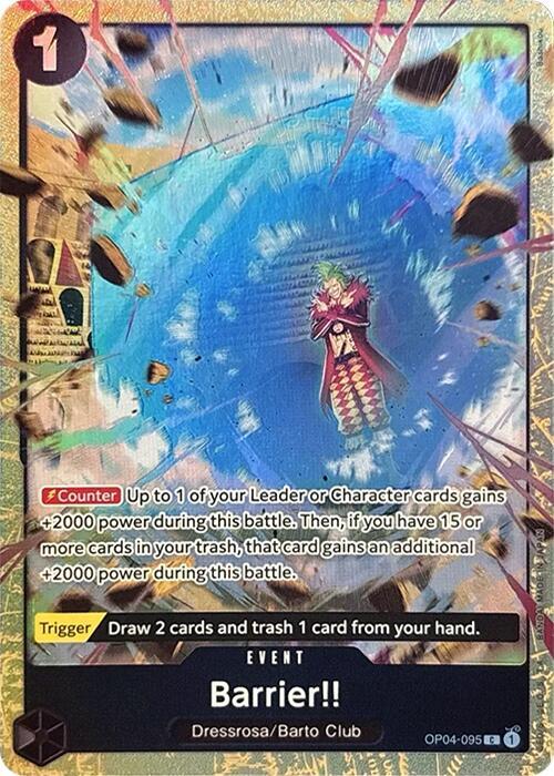 Barrier!! (Premium Card Collection -Best Selection Vol. 2-) (OP04-095) [One Piece Promotion Cards] | Jack's On Queen