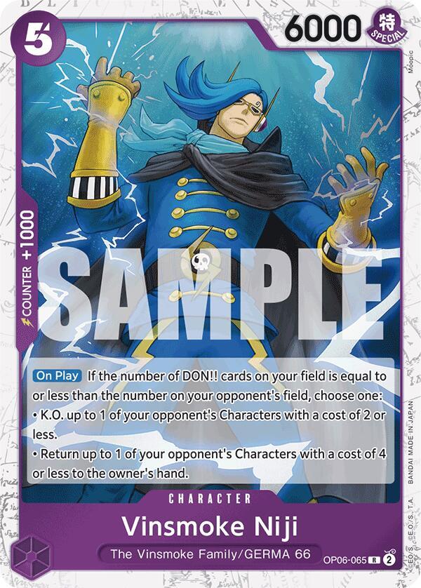 Vinsmoke Niji (OP06-065) (Jolly Roger Foil) (OP06-065) [Premium Booster -The Best-] | Jack's On Queen