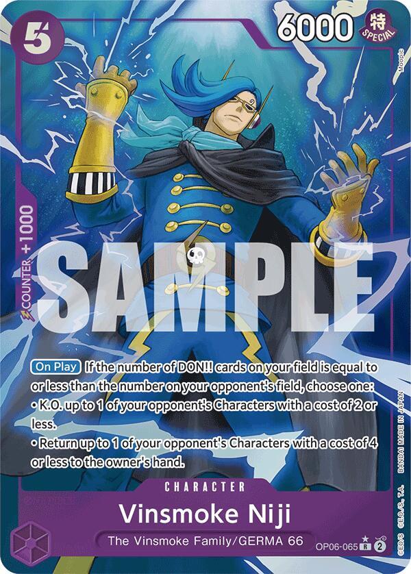 Vinsmoke Niji (OP06-065) (Full Art) (OP06-065) [Premium Booster -The Best-] | Jack's On Queen