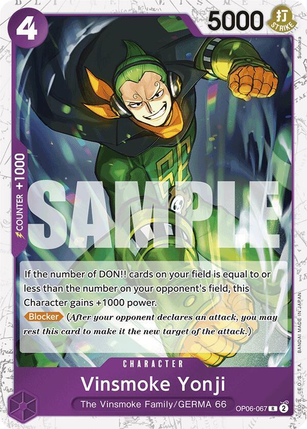 Vinsmoke Yonji (OP06-067) (Jolly Roger Foil) (OP06-067) [Premium Booster -The Best-] | Jack's On Queen