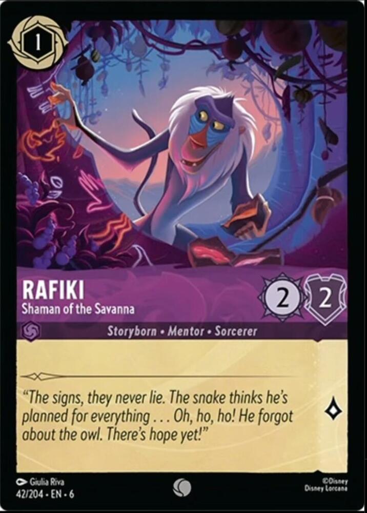 Rafiki - Shaman of the Savanna (42/204) [Azurite Sea] | Jack's On Queen