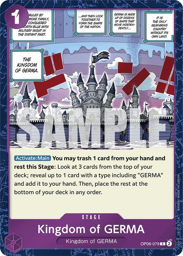 Kingdom of GERMA (Jolly Roger Foil) (OP06-079) [Premium Booster -The Best-] | Jack's On Queen