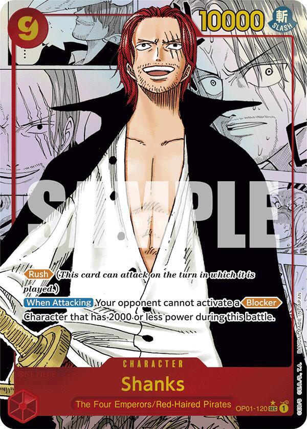 Shanks (Manga) (OP01-120) [Premium Booster -The Best-] | Jack's On Queen