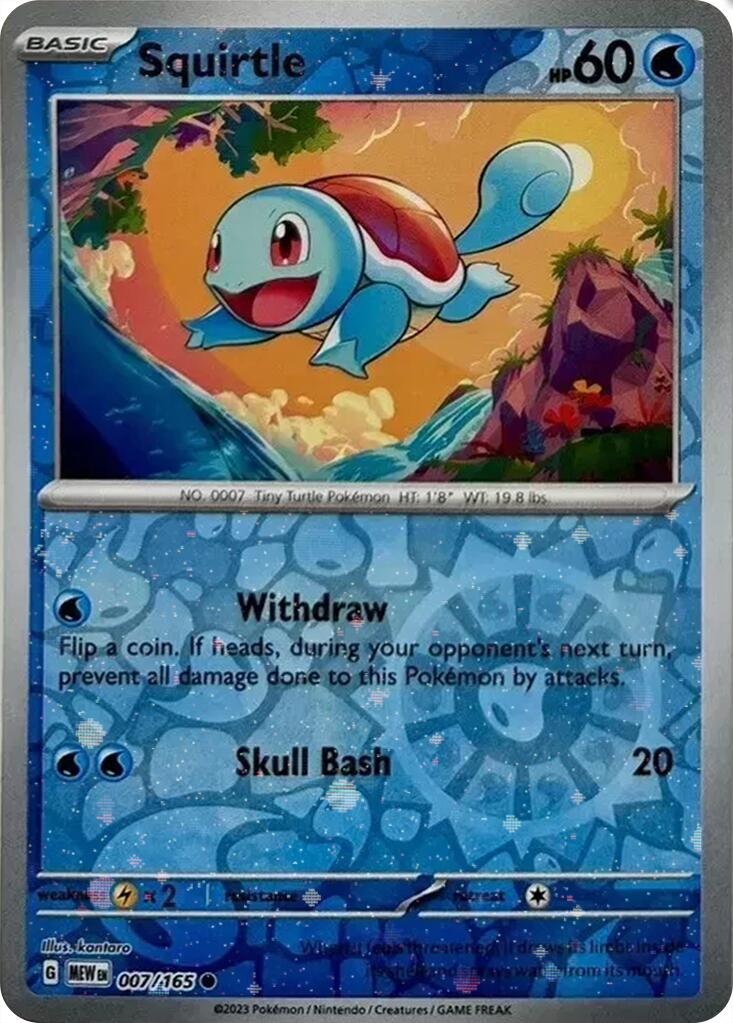 Squirtle (007/165) (Cosmos Holo) (Costco Exclusive) [Scarlet & Violet 151] | Jack's On Queen